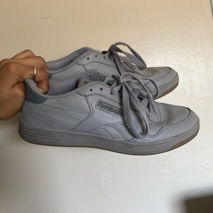 Grey reeboks